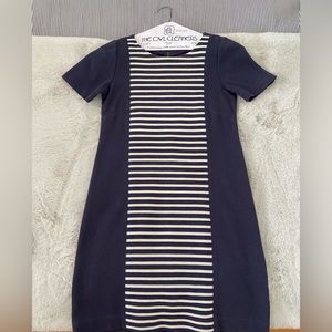 J.Crew Navy Striped Dress